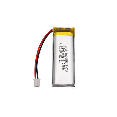 Batería recargable de la batería del lipo de 102055 1100mAh 1s 3.7V