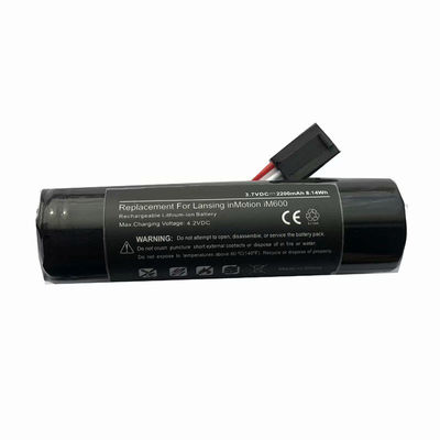 Bateria recarregável do orador do bluetooth de 3.7V 2200mah MCR18650 para Altec