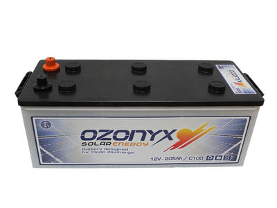 Batería solar 205AH ozonyx solar abierta