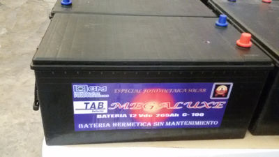 Bateria solar hermetica tab megaluxe 12V/265AH