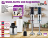 Batidora Mano 1000W Acero Turbo Con Accesorios We Houseware