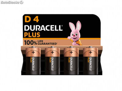 Batterie Duracell Alkaline Plus Extra Life MN1300/LR20 Mono D (4-Pack)