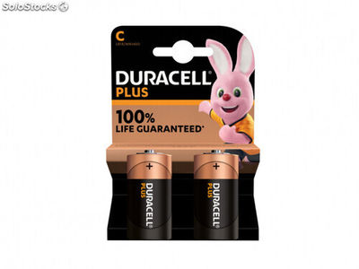 Batterie Duracell Alkaline Plus Extra Life MN1400/LR14 Baby C (2-Pack)