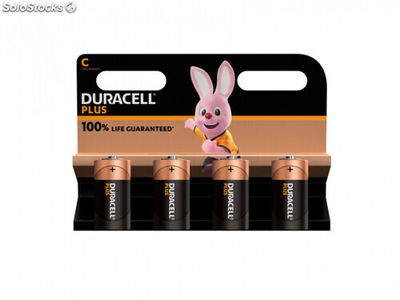 Batterie Duracell Alkaline Plus Extra Life MN1400/LR14 Baby C (4-Pack)