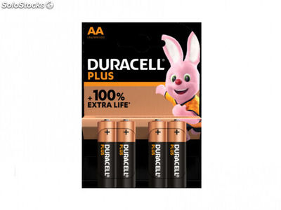 Batterie Duracell Alkaline Plus Extra Life MN1500/LR06 Mignon AA (4-Pack)