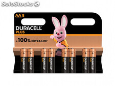 Batterie Duracell Alkaline Plus Extra Life MN1500/LR06 Mignon AA (8-Pack)