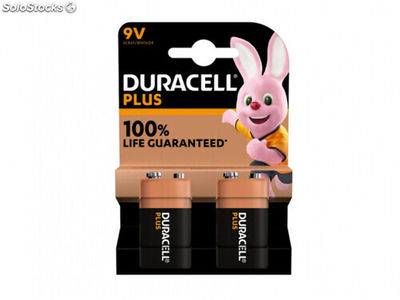 Batterie Duracell Alkaline Plus Extra Life MN1604/6LR61 E-Block 9V (2-Pack)