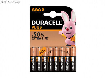 Batterie Duracell Alkaline Plus Extra Life MN2400/LR03 Micro AAA (8-Pack)