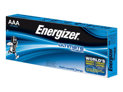Batterie Energizer AAA Micro Ultimate Lithium (10 Stück)