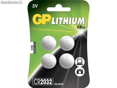 Batterie GP Lithium Knopfzellen CR2032 (4 St) 0602032C4
