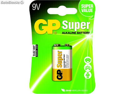 Batterie gp super e-Block 9V (1 St.) 030.1604AC1
