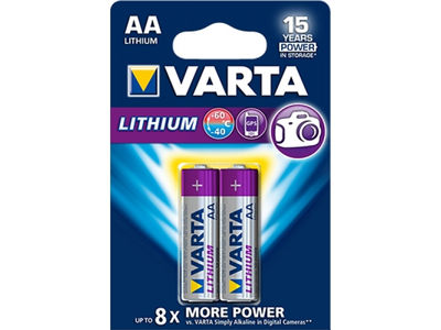 Batterie Varta Lithium Mignon AA FR06 1.5V Blister (2-Pack) 06106 301 402