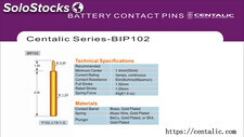 Battery Contact Probe Test Pogo Pin BIP102 Series for Connector Application