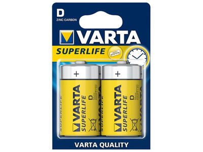 Battery Varta Superlife R20 Mono D (2 pcs) - Foto 2