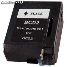 BC-02 20ml cartucho reciclado Canon bj 200 230 bjc 150 210 negro