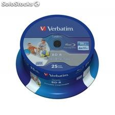 Bd-r 25GB Verbatim 6x datalife Inkjet white htl 25er Cakebox 43811