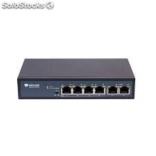 BDCOM S1006‐4P‐65 - Switch 6 ports PoE 10/100 2 ports de liaison montante TX 100