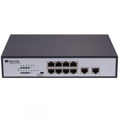 BDCOM S1010‐8P‐120 - Switch 8 ports 4 port PoE+ 100M et 2 ports liaison montante