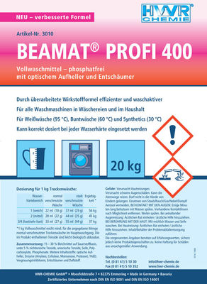 Beamat-profi 400 niemiecki super wydajny proszek do prania