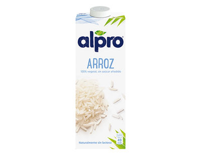Bebida de arroz alpro 100% vegetal sin azucar con calcio y vitaminas brik de 1 - Foto 2
