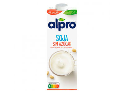 Bebida de soja alpro 100% vegetal sin azucar rica en proteinas con calcio y - Foto 2