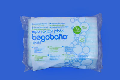 Begobano éponge savonneuse 10 unités (douche sans eau)