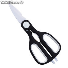 Bergner black&amp;white - forbici da cucina acciaio inossidabile bianco 21.3 cm