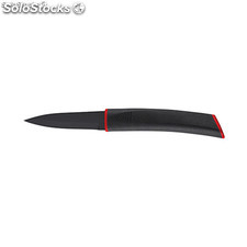 Bergner - coltelli per sbucciare acciaio inossidabile nero 8.75 cm