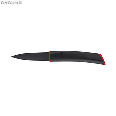 Bergner - coltelli per sbucciare acciaio inossidabile nero 8.75 cm