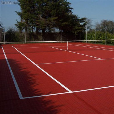 Bergo Tennis, suelo para pista de tenis, padel, bádminton. Interior o exterior.