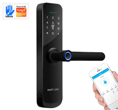 Best quality smart card lock remote control smart card fingerprint door lock - Foto 2