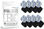 Beurer &amp;amp; Sanitas &amp;amp; Vitalcontrol Set mit 16 Universalelektroden von 4,5 cm x 4,5 - 1