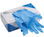 Bezlateksowe bezpudrowe nitrylowe rękawice egzaminacyjne niebieskie 2020 - 1