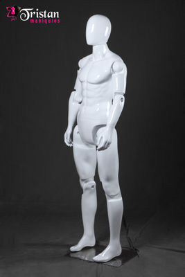 bianco serie manichino maschio senza mobile viso / articulable completamente - Foto 4