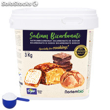 Bicarbonato de Sodio NortemBio 3 Kg. Grado Alimentario. Certificación Ecológica