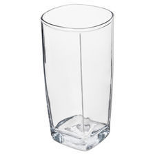 Bicchiere acqua in vetro - cristallo quadrato da 280 ml.