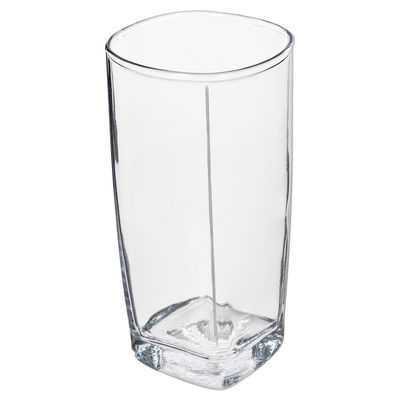 Bicchiere acqua in vetro - cristallo quadrato da 280 ml.
