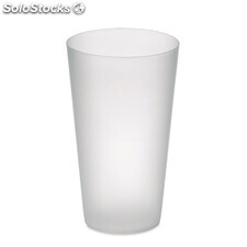 Bicchiere in PP da 550 ml bianco trasparente MIMO9907-26