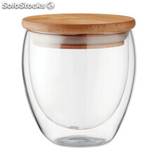 Bicchiere in vetro 250 ml trasparente MIMO9719-22