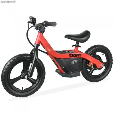 Bicicleta electrica infantil 100W 14&quot; sin pedales_rojo