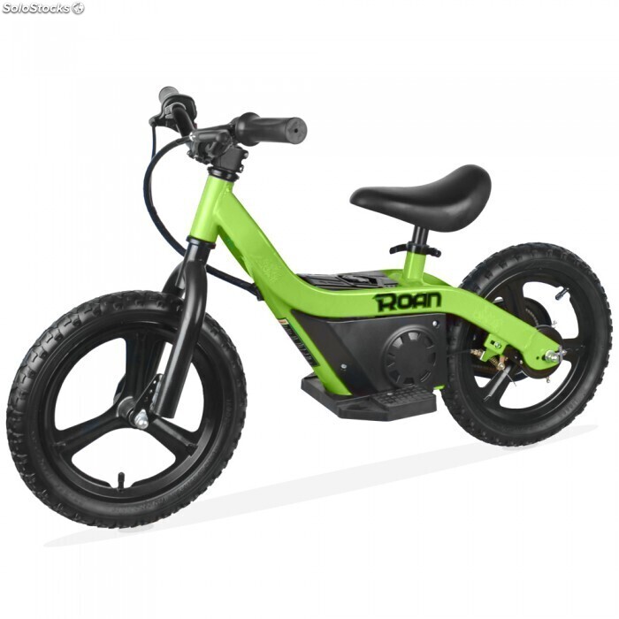 Bicicleta electrica infantil 100W 14 sin pedales_verde