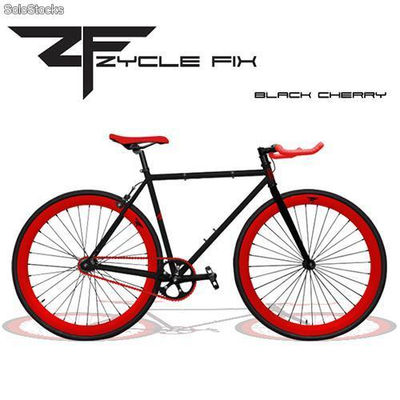Bicicleta Fixie - Fixed Gear Negra y Roja