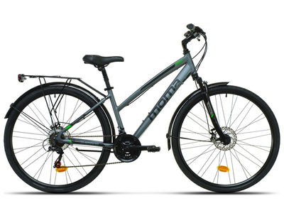 Bicicleta Trekking de aluminio, Shimano 21v y frenos de disco