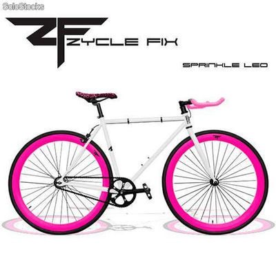 Bicicletas Fixies - Fixed Gear Blanca y Rosa
