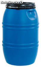 Bidon 220 litros cierre ballesta azul