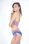 Bikini a fascia stampato slip brasiliana medio con laccetti laterali - Foto 2