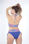 Bikini a fascia stampato slip brasiliana medio con laccetti laterali - Foto 3