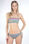Bikini a fascia stampato slip brasiliana medio con lacci laterale - Foto 2
