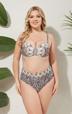 Bikini palabra de honor con &quot; Animal print &quot;