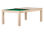 Billard convertible en table à manger - Couleur érable boisé avec tapis vert - 1
